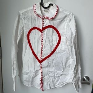 Comme Des Garçon Rare Large Heart Buttonup